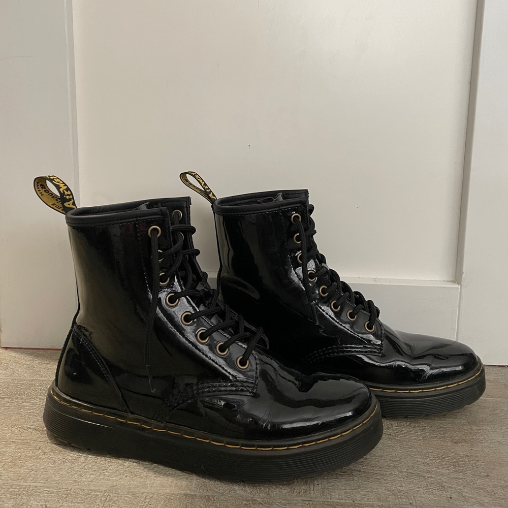 Selling Dr Martens Black Patent Leather Boots